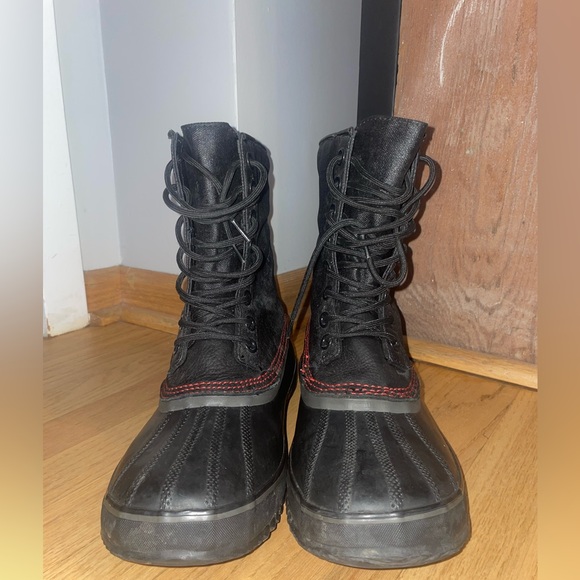 Sorel Boots Pac Winter 1964 Premium Black Red NM1560-012 Men’s Sz 10 - Picture 4 of 7